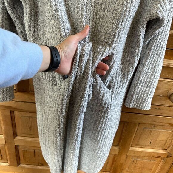 Softies Large / XL Sweater Dress Gray Lounger Pocket Cozy Soft Marshmallow - Picture 6 of 12